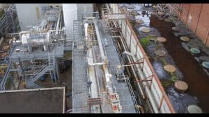 Aerial Shot of Factory Roof