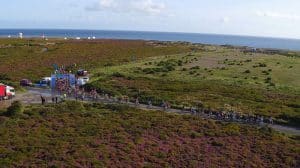 Aerial Shot of Cycle Race