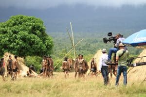 Film Crew Filming Native People