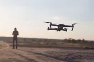Drone Pilot Flying Drone