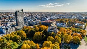 Aerial Shot of City Park