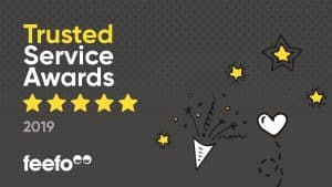 Feefo Gold Service Award 2019