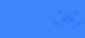 Animation of Drone Blue Background