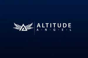 Altitude Angel Logo Blue Background