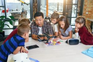 Teacher Showing Pupil Drone