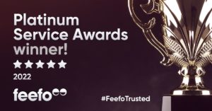 Feefo Platinum Service Awards Winner 2022