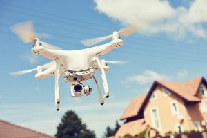 Drone Flying Over Property