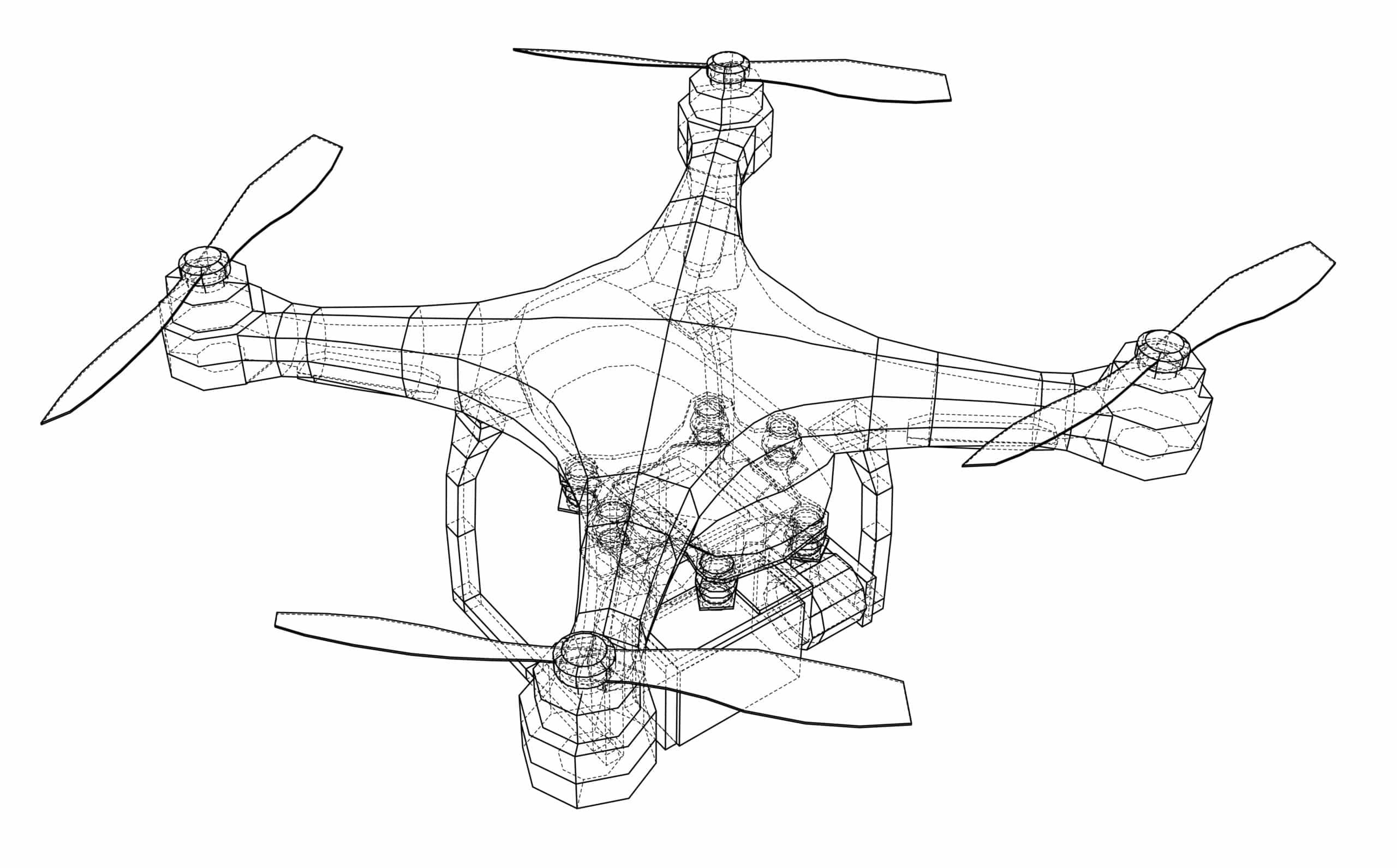 Drone with sketch Black and White Stock Photos  Images  Alamy