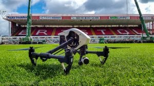 Drone at Bristol Football Stadium