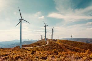 Wind Turbines Within Wind Farm