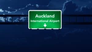 Auckland Airport Highway SIgn