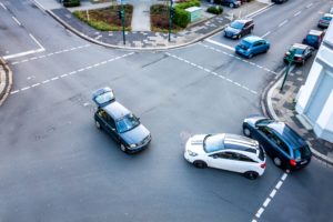 Aerial Shot of Car Accident