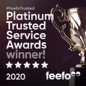 Feefo Platinum Service Award 2020