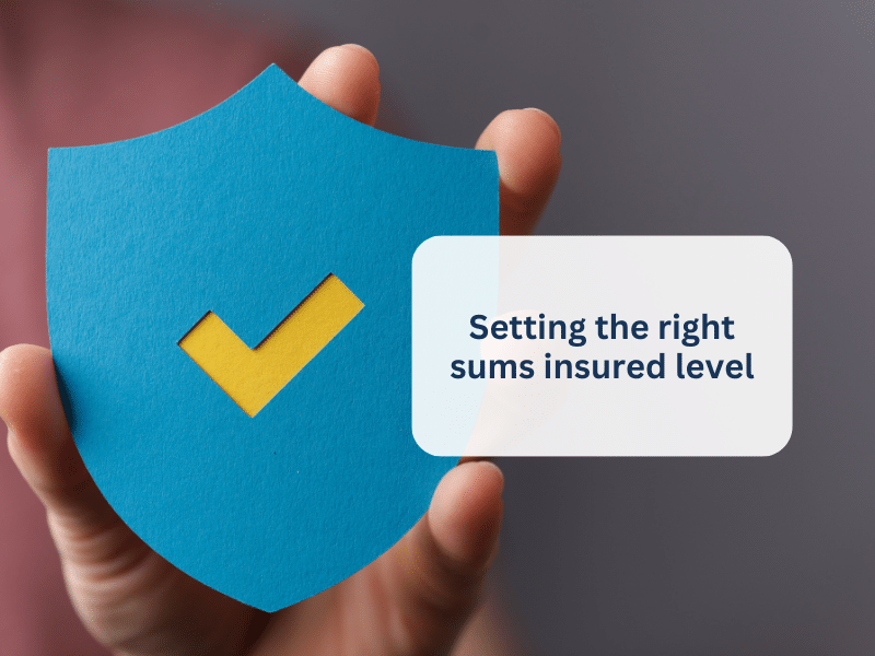Setting the right sums insured level