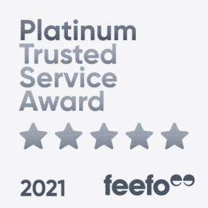 Feefo Platinum Service 2021 Badge