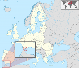 Gibraltar Circled on Map