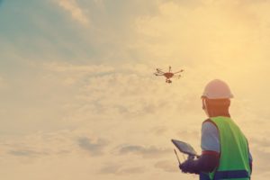 Engineer Using Drone For Inspection