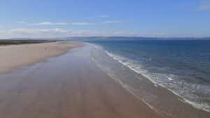 A beach that is at Whitness, Nairn, Scotland