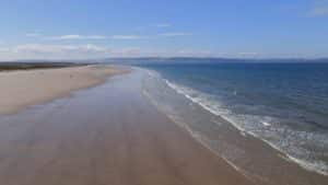 A beach that is at Whitness, Nairn, Scotland