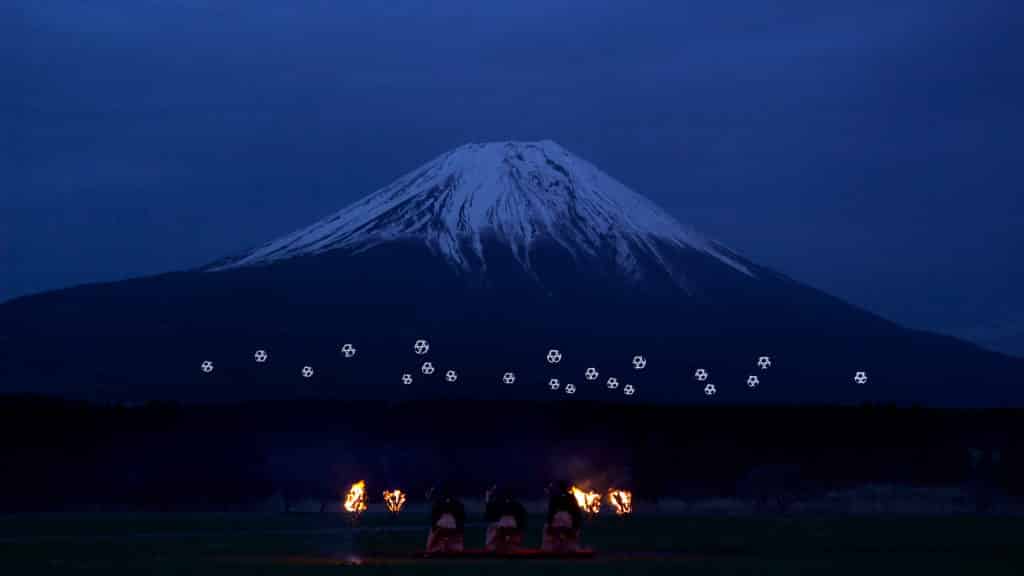 Mount Fuji Drone Light Show
