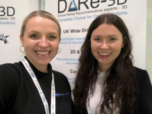 Coverdrone Marketing Executive Jess with Michelle Dare 3D Marketing Executive