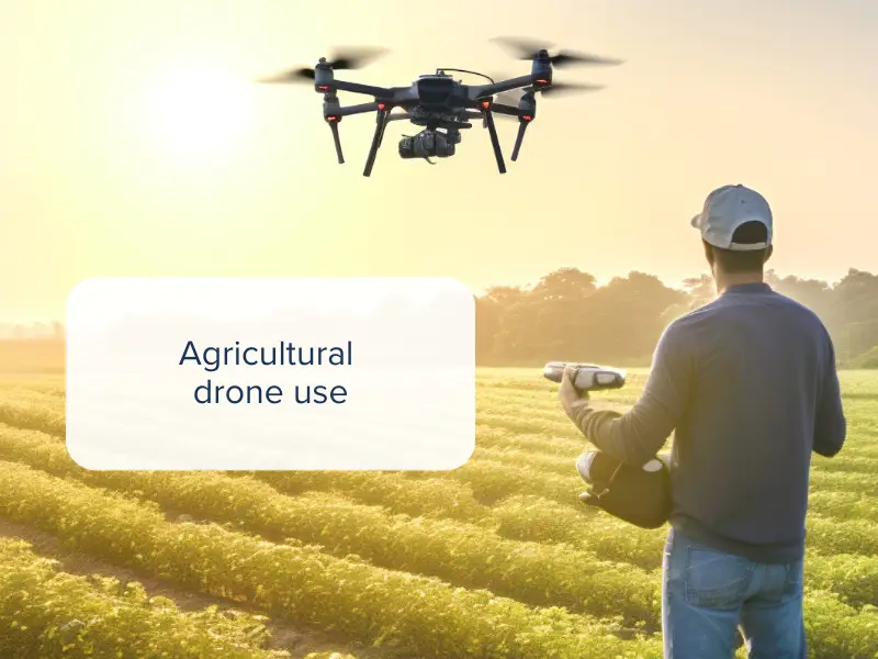 Agricultural drone use