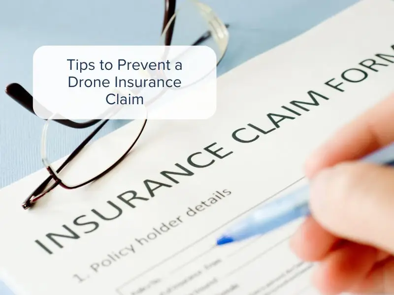 Person completing a drone insurance claim form, highlighting the importance of preventing claims
