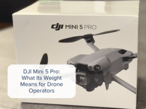 Image of a DJI Mini 5 Pro in a box