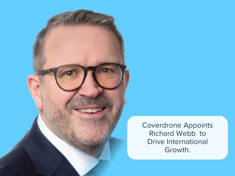 Richard Webb, newly appointed senior leader at Coverdrone, supporting global growth in drone insurance.