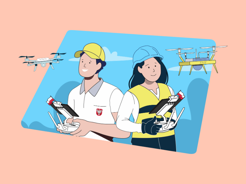 Recreational and commercial drone pilots with Polish flags – Update to Poland’s Drone Insurance Rules