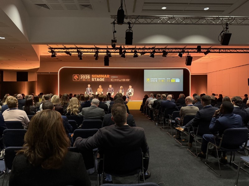 A panel session at BIBA Conference 2026, educating insurance brokers.